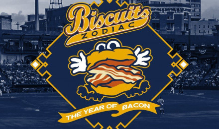 Montgomery Biscuits Year of Bacon is here. Celebrate by adding a bacon biscuit to your phone! But we can't promise you won't always be hungry now. #WallpaperWednesday