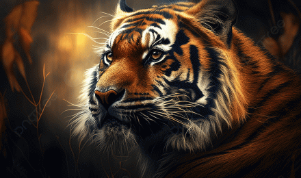 Wallpaper Of An Artwork That Features A Tiger Background, Tiger Picture Background Image And Wallpaper for Free Download