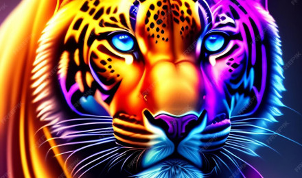 Premium Photo. Neon tiger wallpaper that are high definition