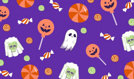 Free customizable Halloween desktop wallpaper templates