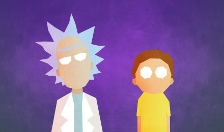 Rick And Morty Minimalist 1366x768 Resolution HD 4k Wallpaper, Image, Background, Photo and Picture