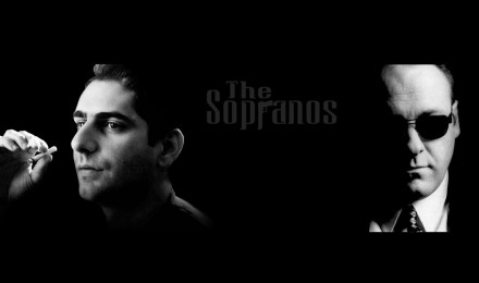 Download wallpaper The series, The Sopranos, Christopher Moltisanti, Tony Soprano, Tony Soprano, Christopher Moltisanti, Family Soprano, The Sopranos, section films in resolution 1366x768