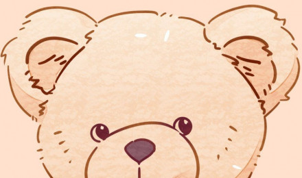 Free and customizable bear wallpaper templates