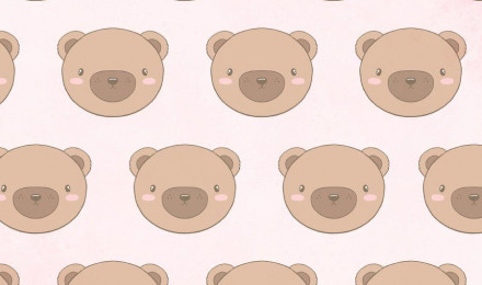 Free and customizable bear wallpaper templates