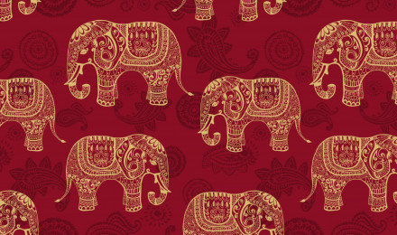 Indian Elephants Wallpaper for Walls