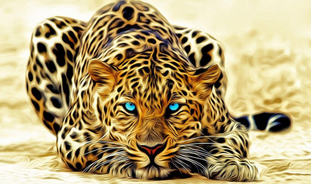 Wallpaper 3D Leopard