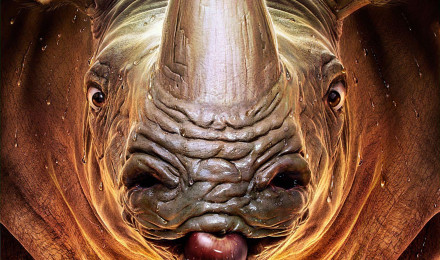 Desktop Wallpaper Rhino Fantasy Snout Closeup