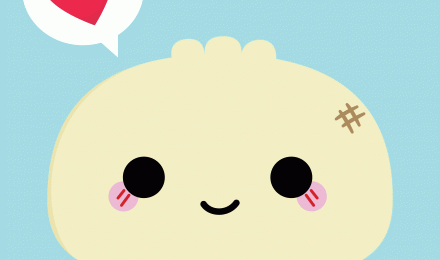 Dumpling love. Emoji background, Dumpling, Kawaii