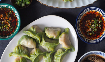 No Sweet Sour: Three Umami Dumplings in Emerald Jade Wrappers (Sanxian Jiaozi, 三鲜饺子). The Mala Market