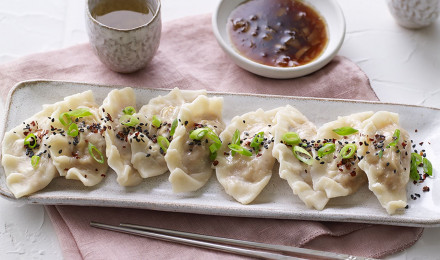 Mushroom and butternut squash dumplings recipe