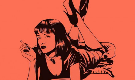 Download Mia Wallace Scene from Pulp Fiction Wallpaper