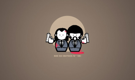 Pulp Fiction Cartoon Ultra HD Desktop Background Wallpaper for 4K UHD TV : Multi Display, Dual Monitor : Tablet