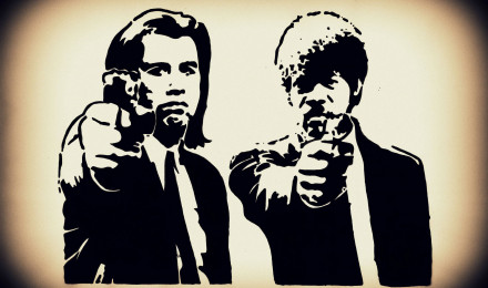 I must have seen Pulp Fiction five times by now, here's my current wallpaper to match your Pulp Fiction needs