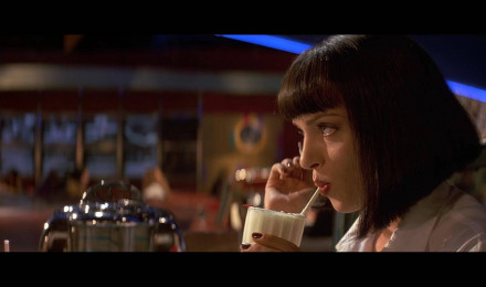 Download American Film Pulp Fiction Mia Wallace Wallpaper