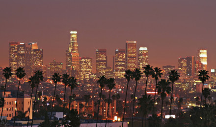 Los Angeles Skyline Wall Mural Your Way