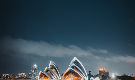 Sydney opera house during night time, HD phone wallpaper