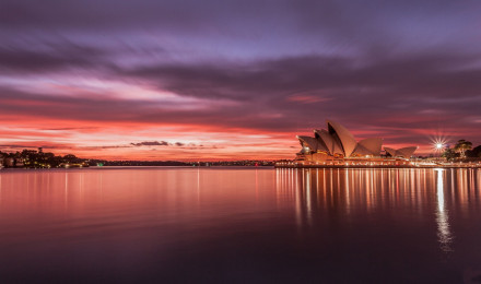 Australia Sydney Opera House Sunset Wallpaperx1440