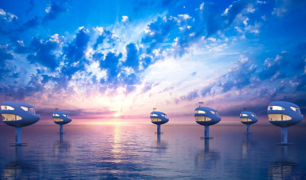 World's First Eco Restorative Futuristic Floating Homes