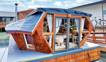 A Floating Home Made Out of What?! Whimsical Sausalito House on the Water Is Listed for $730K