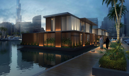 Admares wins floating homes on water contract in Marasi Business Bay Dubai