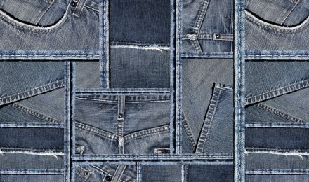 Blue Jean & Denim Look Wallpaper for Walls