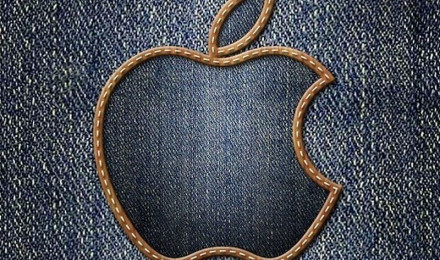 Denim Apple, HD phone wallpaper