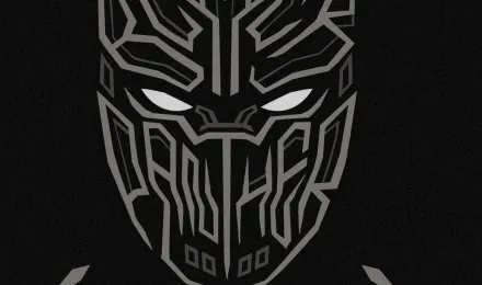 Black Panther Superhero Minimalist Wallpaper 4k Ultra HD