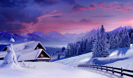 Snowy Landscape Wallpaper