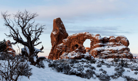 Photographing winter landscapes in Utah