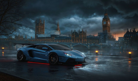 Lamborghini in London Wallpaper 4k Ultra HD