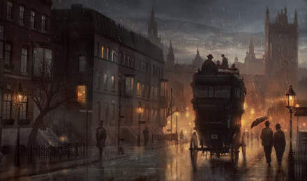 Painting London rainy old London wallpaperx1080