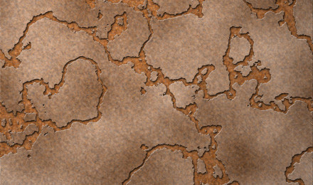 An old and cracked rusty metal generated texture