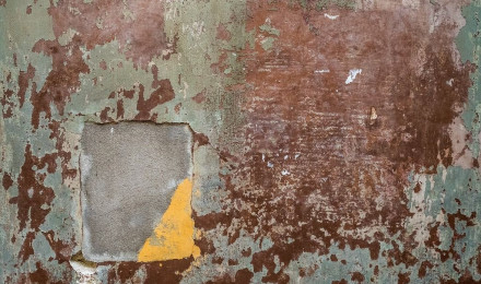 A rusted wall with a hole in it. Texture background walls, background textures. Domain Media Search Engine Public Domain Search