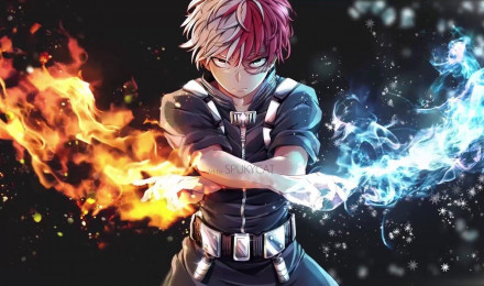 Shoto Todoroki no Hero Academia (Wallpaper engine)