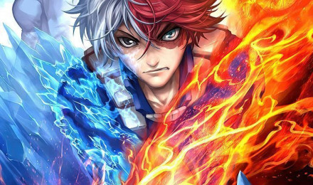 Todoroki Wallpaper for iPhone. Academia wallpaper, My hero academia, HD wallpaper iphone