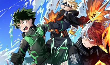 Izuku Midoriya Katsuki Bakugou Shoto Todoroki HD My Hero Academia Wallpaper