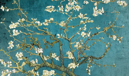 66&;x96&; Self Adhesive Van Gogh Almond Blossom Wall Mural Wallpaper