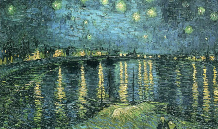 Starry Night Over The Rhone Van Gogh Wallpaper Image