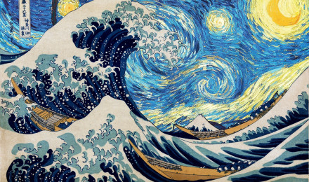 starry night. Art de van gogh, Art japonais, Peintures vagues