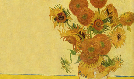 Sunflowers' by Vincent Van Gogh Wallpaper Mural