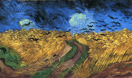 Wheatfield With Crows Van Gogh Wallpaper Image