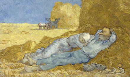 Vincent van Gogh siesta (after Millet) Art