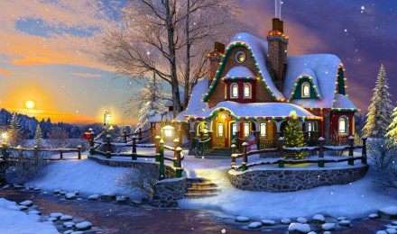 White Christmas 3D Live Wallpaper and Screensaver