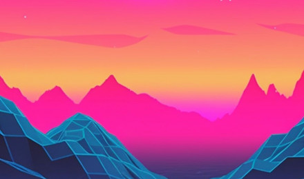 Retrowave Sun & Texture Wallpaper Wallpaper 4k