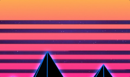 Retrowave Wallpaper 4K, Synthwave, Vaporwave, Digital Art