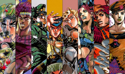 Wallpaper Anime JoJo's Bizarre Adventure Colour 3D Large Theme Restaurant Hotel KTV Bedroom Hotel Background Wall 312 x 219 cm : de: Home & Kitchen