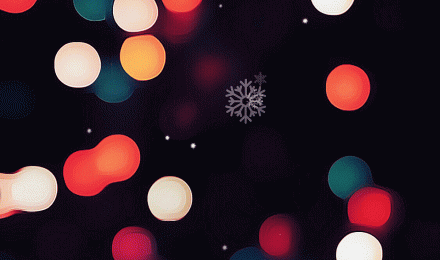 Snowy winter Christmas wallpaper for iPhone