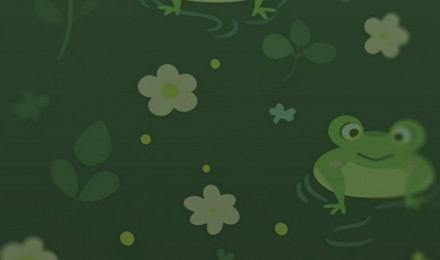 Kawaii Froggy Pattern Black Wallpaper Wallpaper iPhone