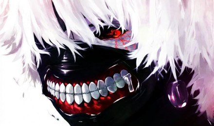 Tokyo Ghoul Kaneki Ken Man Mask Red Eyes White Hair iPhone 8 Wallpaper Free Download