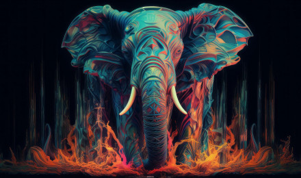 Junglist Elephant 4K {3840x2160} by a.i